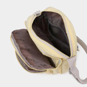 Nylon Crossbody Belt Bag for Women Multi-pocket Travel Shoulder Purse