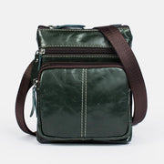 Genuine Leather Vintage Multi-function Crossbody Bag