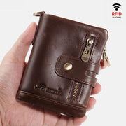 Vintage Multi-Slot Real Leather Wallet