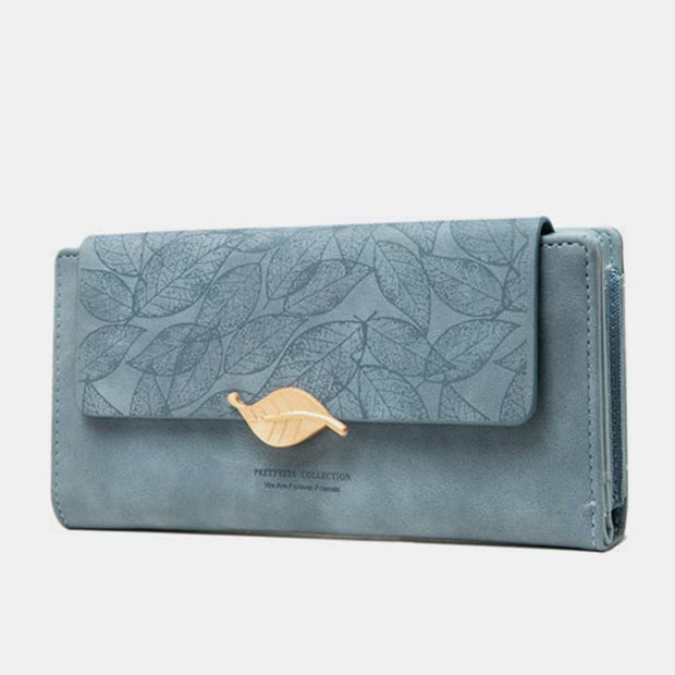 Party Wallet for Women Large Capacity Leather Printing Buckle Purse