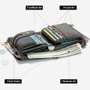 RFID Anti-theft Vintage Card Holder Short Wallet