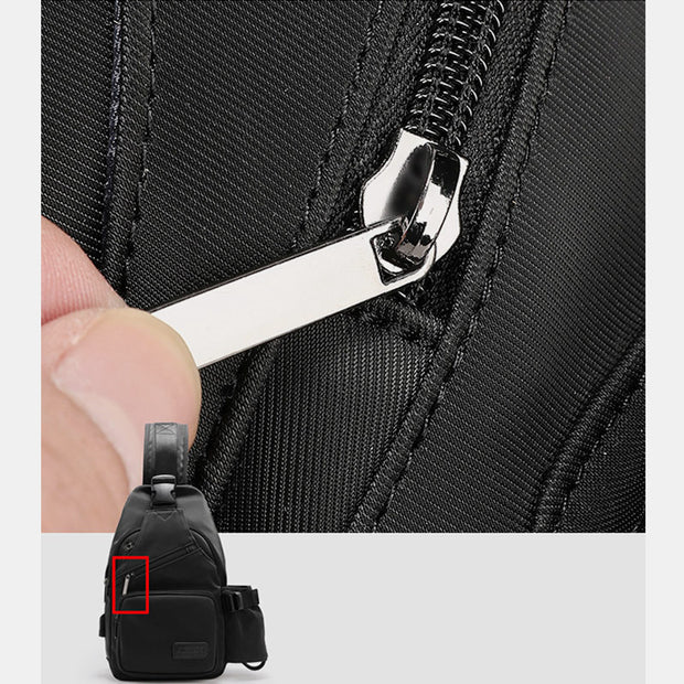 Multifunctional Lightweight Comfortable Sling Bag With USB Charging Port