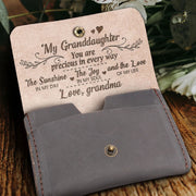Clamshell Wallet Words Engrave Purse For Family Warm Gift