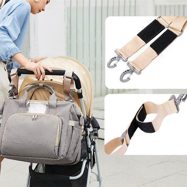 Mommy Bag For Daily Outdoor Portable Folding Crib Leisure Mom Bag