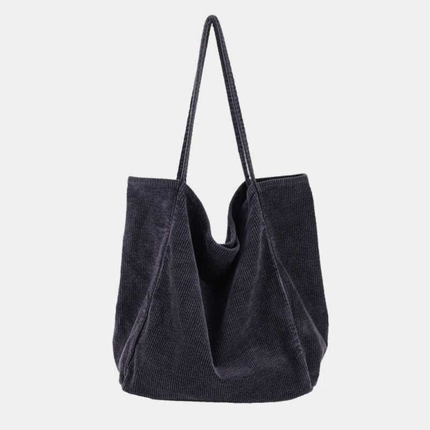 Extra Large Corduroy Tote Bag Casual Shopping Bag Shoulder Handbag