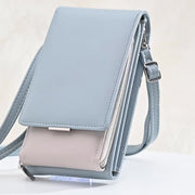 Small Cell Phone Purse Mini PU Crossbody Bag Wallet with Card Slot