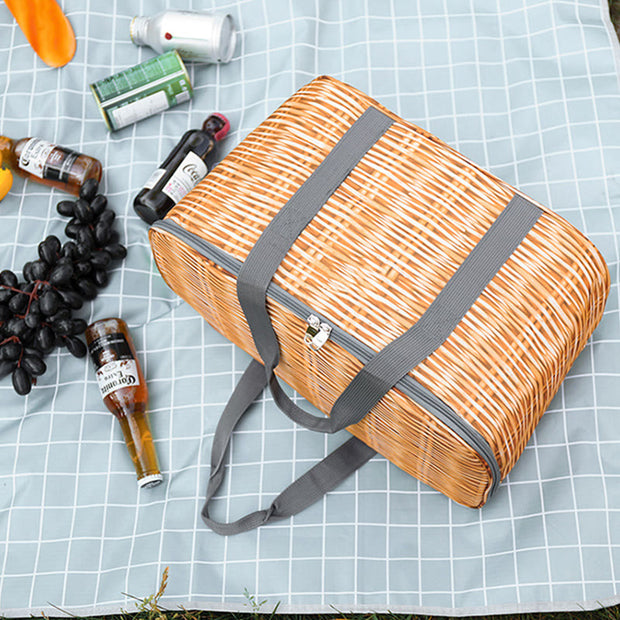 Cooler Bag For Travel Foldable Thicken Insulation Picnic Bag