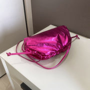 Clutch Purse Dumpling Crossbody Bag for Women Cloud Sparkly Evening Bag