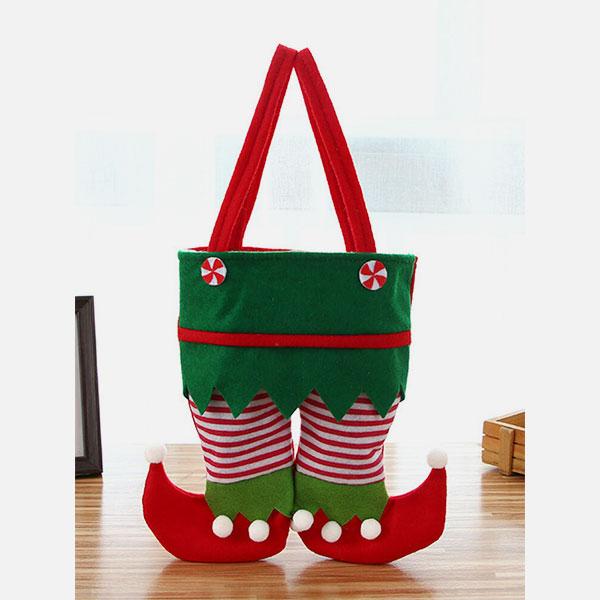 Christmas Candy Bottle Liquor Gift Bag Elf Shape Handbag