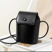Women Mini Retro Bucket Bag PU Leather Phone Bag Crossbody Bag