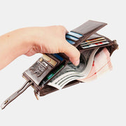 RFID Multi-card Slots Genuine Leather Wallet