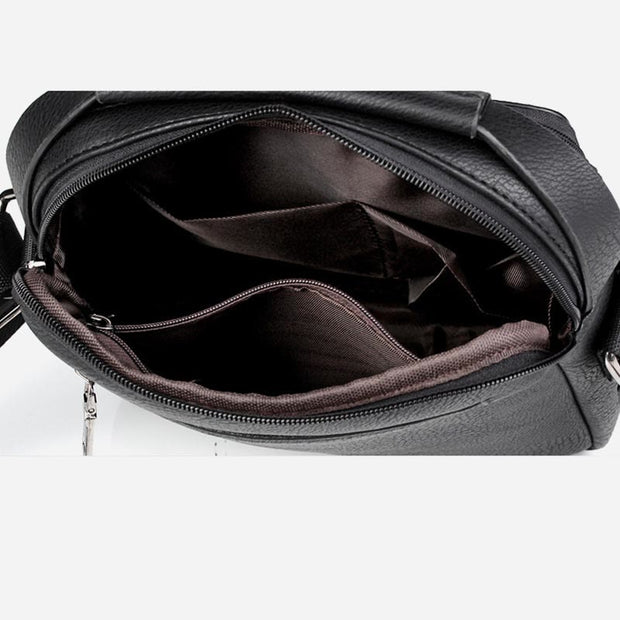 Messenger Bag for Men Casual PU Leather Crossbody Shoulder Bag
