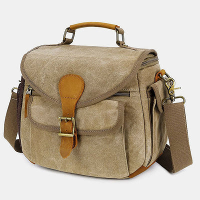 Waterproof Canvas DSLR SLR Bag Case Street Photography Crossbody Shoulder Handbag