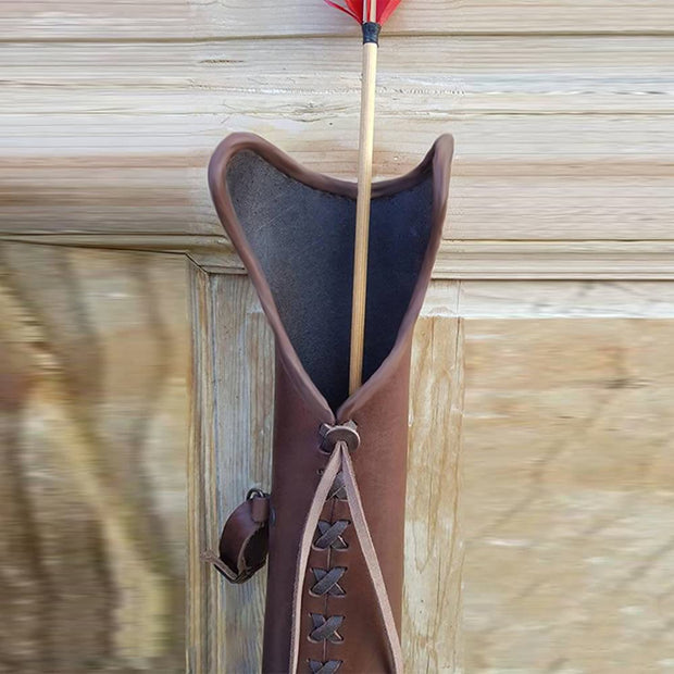 Brace Arrow Sleeve For Outdoor Adjustable Cross Strap Holster