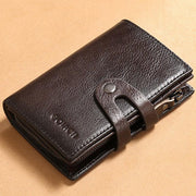 RFID Leather Retro Multifunctional Wallet