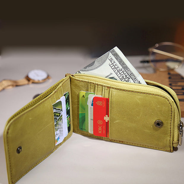 RFID Anti-theft Vintage Wallet Card Holder
