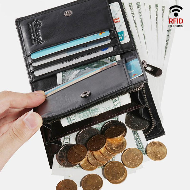 Anti-Theft Multi-Slot Small Wallet