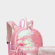 Backpack For Students Sequin Three-piece Set For Primary School Students