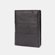 RFID Large Capacity Genuine Leather Wallet