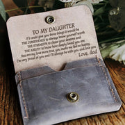 Clamshell Wallet Words Engrave Purse For Family Warm Gift