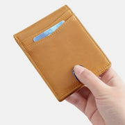 Personalized Wallet Gift for Men Minimalist Genuine Leather Bifold Wallets