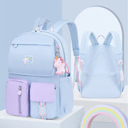 Kids Backpack Girls Boys Lightweight Cute School Backpack Multi-Slot Bookbag