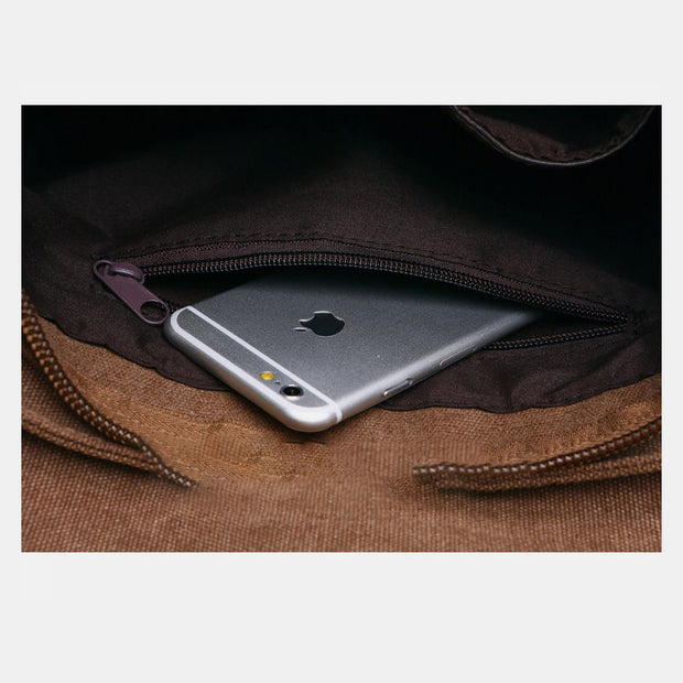 Multi-Pocket Retro Business Messenger Bag