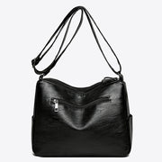 Soft Vegan Leather Bag For Ladies Embossing Pattern Classic Purse