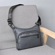 Simple Wide Strap Messenger Bag Mens Durable Cross Body Bag