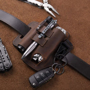 Mens Tools Tactical Bag Outdoor Portable Leather Waist Bag