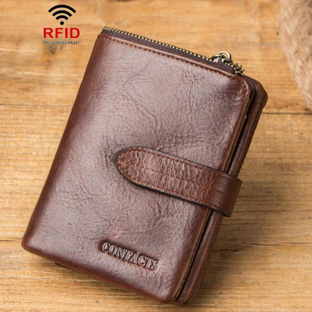 RFID f Retro Anti-theft Leather Wallet