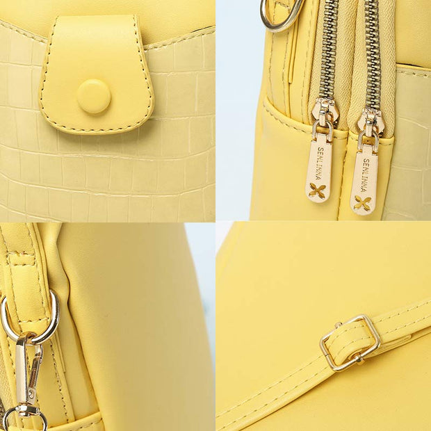 Women's Small Backpack Purse Multipurpose Design Handbags Crossbody Shoulder Bag