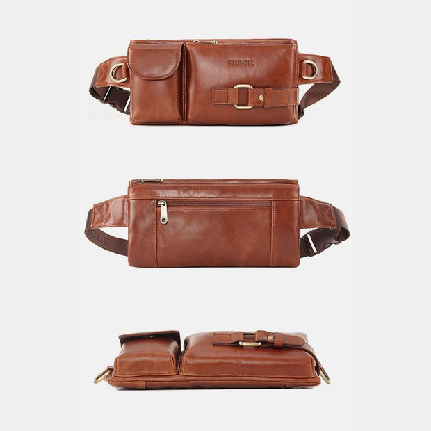 Vintage Multi-Carry Genuine Leather Sling Bag