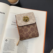 Multi-slot Leather Wallet for Women Credit Card Wallet Coin Purse
