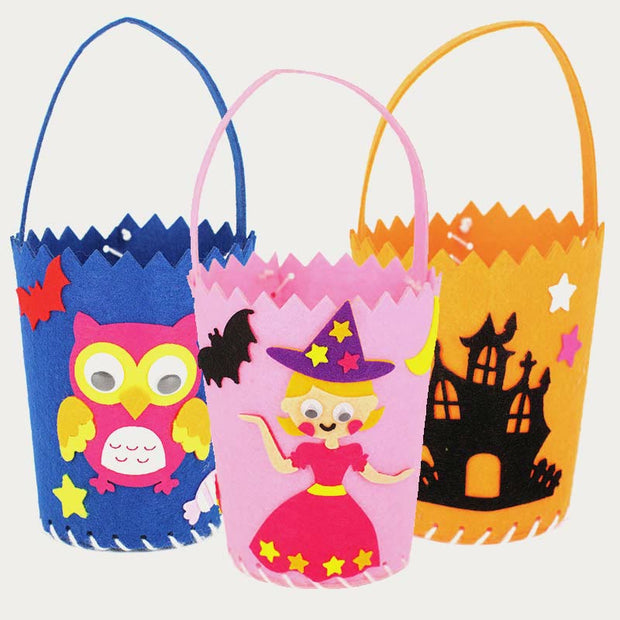 Halloween Candy Bag Handmade DIY Portable Pumpkin Gift Bag