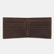 Top Grain Leather Wallet for Men Slim Bifold Front Pocket Wallet
