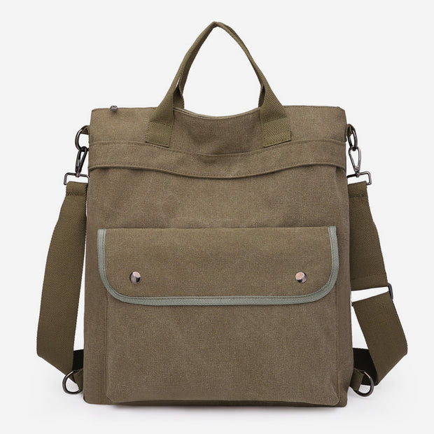 3-Way Use Large Capacity Canvas Backpack