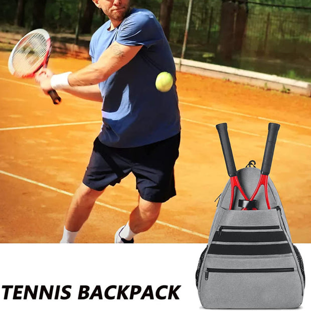 Padel Tennis Backpack Men Women Two Rackets Sports Bag