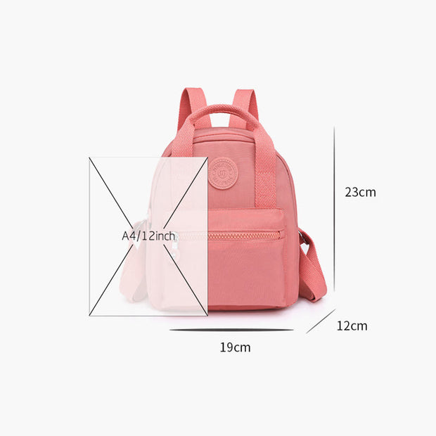 Backpack For Women Pure Color Large Capacity Leisure Travel Bag