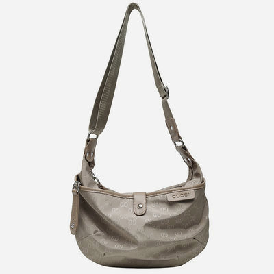 Adjustable Nylon Crossbody Bag Women Large Crescent Shoulder Bag