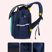 Backpack For Children Easy Carry Horizontal Clamshell Kindergarten School Bag