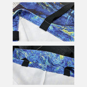 Handbag for Women Starry Sky Oil Painting canvas beach Shoulder bag