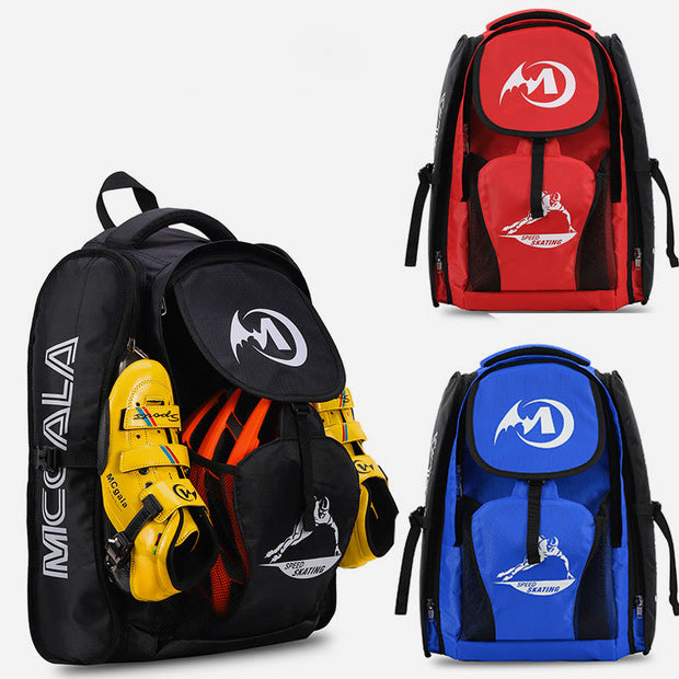 Sports Equipment Backpack Kids Adult Roller Skating Caompartment Bag