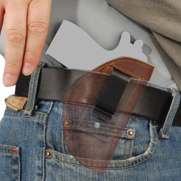 Small Leather Holster For Men Women Inside Waistband Cosplay Prop