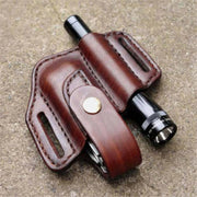 Men Leather Waist Bag EDC Bag Small Pouch with Belt Loop