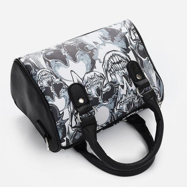 Funny Skull Tote For Women Holiday Party Crossbody Bag