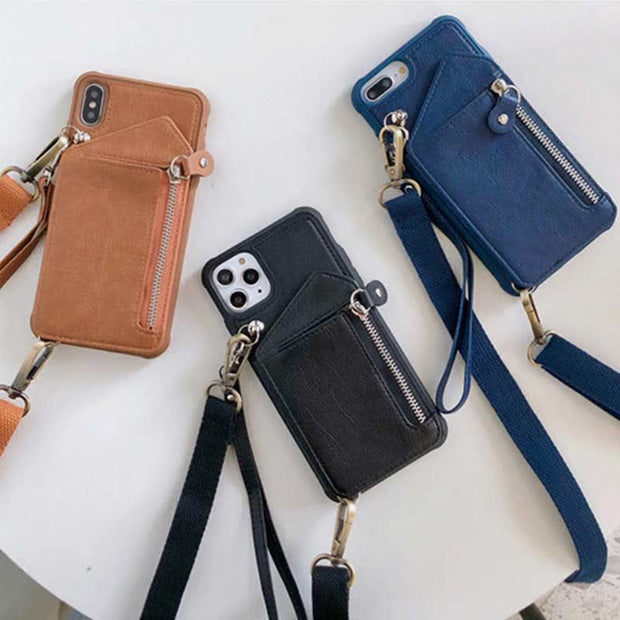 Phone Case Wallet for iPhone Leather Phone Bag with Card Holder