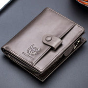 Genuine Leather Vintage Card Holder Money Clip Wallet