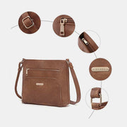 Vegan Leather Fashion Crossbody Shoulder Bag Purses with Adjustable Strap