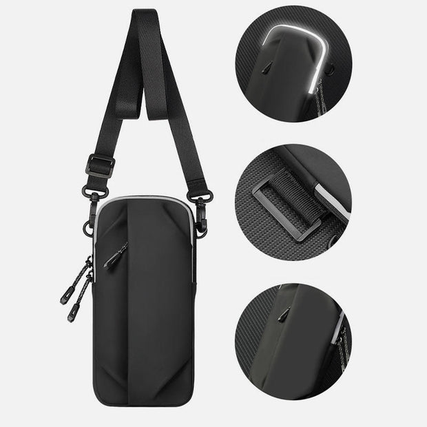 Wrist Pack For Running Waterproof Leather Fitness Phone Bag